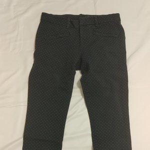 Women's Gap Navy Blue with white dots Size 4 Regular hipster casual.